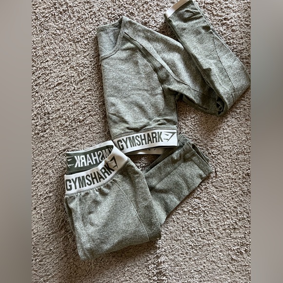 GYMSHARK O.G. FLEX SET KHAKI GREEN SIZE MEDIUM - Picture 12 of 12